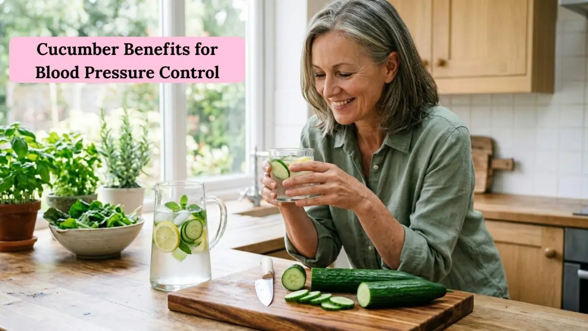 cucumber benefits for blood pressure control with cucumber water