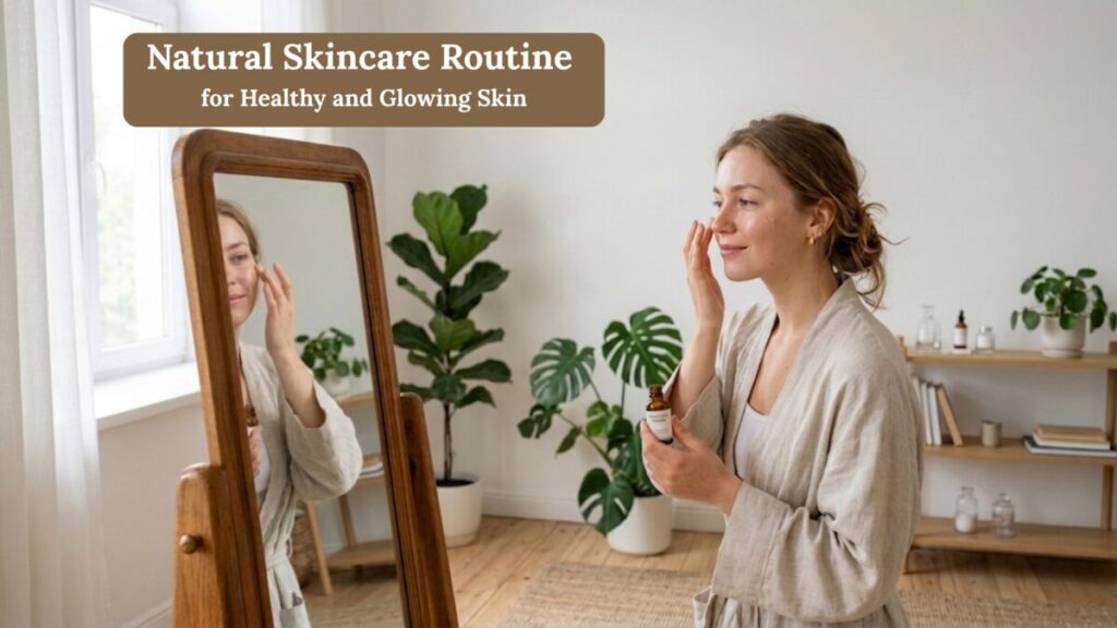 natural skincare routine for healthy glowing skin