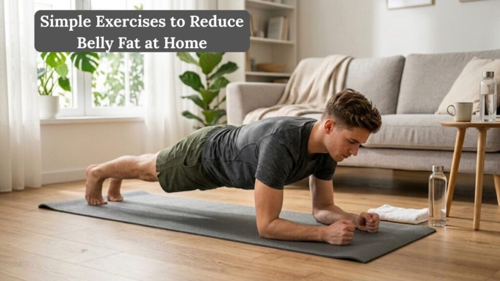 simple exercises to reduce belly fat at home without equipment