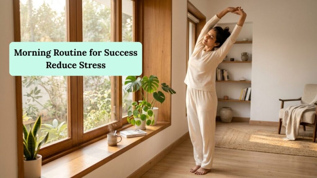 Morning routine for success to reduce stress naturally and lower cortisol levels