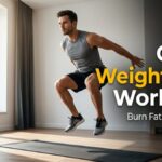 person doing fat burning home workout for quick weight loss
