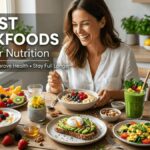 Healthy breakfast foods including fruits, eggs, oatmeal, yogurt, and whole grains for better nutrition and overall health.